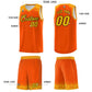Custom Orange Gold Personalized Indians Print Sets Sports Uniform Basketball Jersey Limited