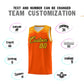 Custom Orange Gold Personalized Indians Print Sets Sports Uniform Basketball Jersey Limited
