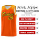 Custom Orange Gold Personalized Indians Print Sets Sports Uniform Basketball Jersey Limited