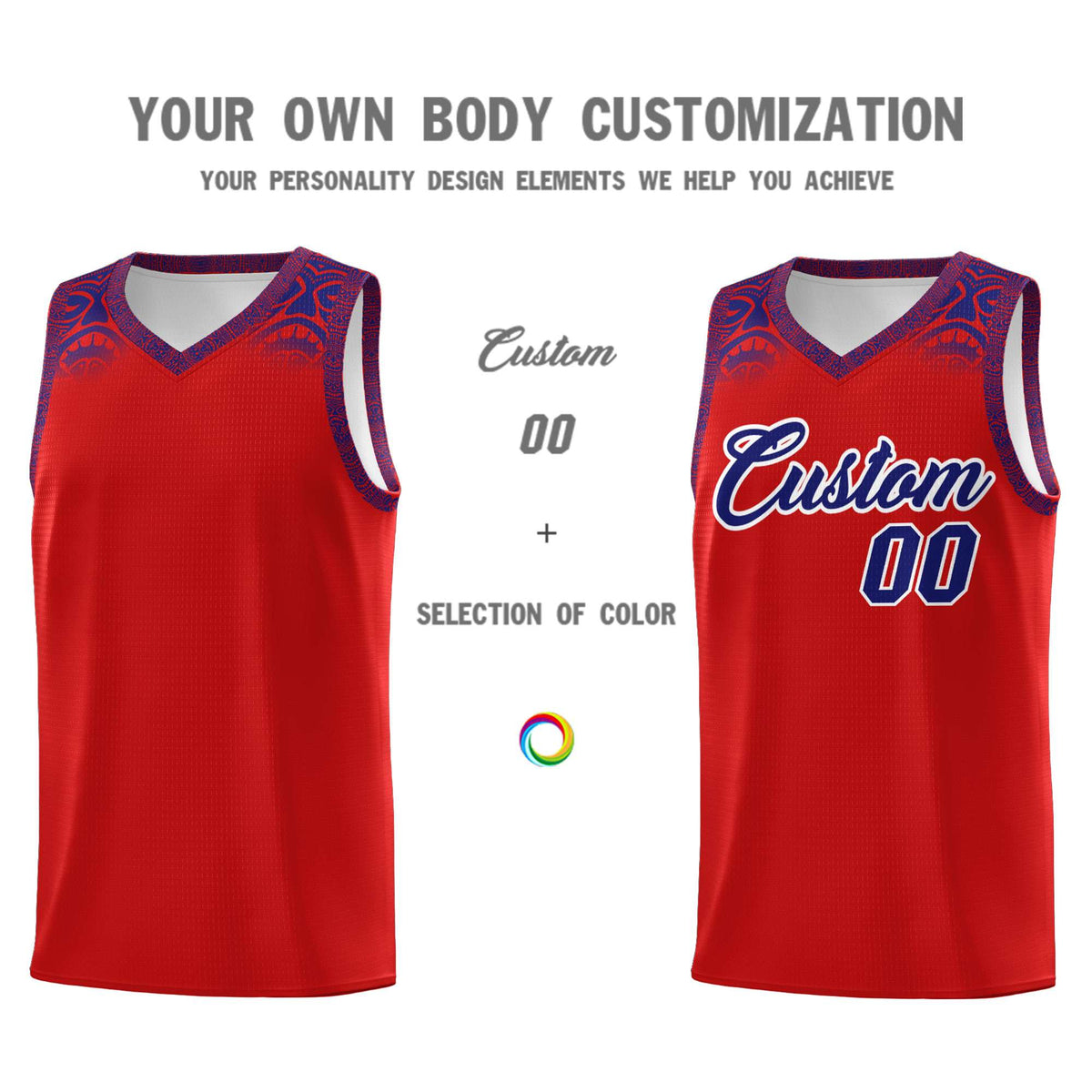 Custom Red Purple Personalized Indians Print Sets Sports Uniform Basketball Jersey Limited