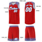 Custom Red Powder Blue Personalized Indians Print Sets Sports Uniform Basketball Jersey Limited