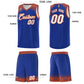 Custom Royal Orange Personalized Indians Print Sets Sports Uniform Basketball Jersey Limited