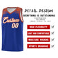 Custom Royal Orange Personalized Indians Print Sets Sports Uniform Basketball Jersey Limited