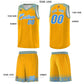 Custom Yellow Powder Blue Personalized Indians Print Sets Sports Uniform Basketball Jersey Limited