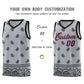 Custom Gray Black Personalized Cashew Pattern Sports Uniform Basketball Jersey Limited