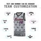 Custom Gray Black Personalized Cashew Pattern Sports Uniform Basketball Jersey Limited