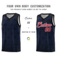 Custom Navy Black Personalized Cashew Pattern Sports Uniform Basketball Jersey Limited