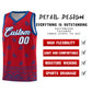Custom Red Royal Personalized Cashew Pattern Sports Uniform Basketball Jersey Limited