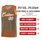 Custom Olive Orange Personalized Cashew Pattern Sports Uniform Basketball Jersey Limited