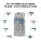 Custom Gray Light Gray Personalized Cashew Pattern Sports Uniform Basketball Jersey Limited