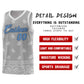 Custom Gray Light Gray Personalized Cashew Pattern Sports Uniform Basketball Jersey Limited