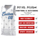 Custom White Gray Personalized Cashew Pattern Sports Uniform Basketball Jersey Limited