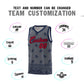 Custom Dark Gray Navy Personalized Cashew Pattern Sports Uniform Basketball Jersey Limited