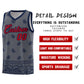 Custom Dark Gray Navy Personalized Cashew Pattern Sports Uniform Basketball Jersey Limited