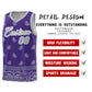 Custom Purple Gray Personalized Cashew Pattern Sports Uniform Basketball Jersey Limited