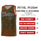 Custom Olive Texas Orange Personalized Cashew Pattern Sports Uniform Basketball Jersey Limited