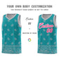 Custom Aqua Gray Personalized Cashew Pattern Sports Uniform Basketball Jersey Limited