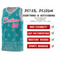 Custom Aqua Gray Personalized Cashew Pattern Sports Uniform Basketball Jersey Limited