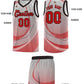 Custom Gray Red Personalized Galaxy Graffiti Pattern Sports Uniform Basketball Jersey Limited