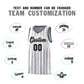 Custom White Black Vertical Striped Pattern Sports Uniform Basketball Jersey Limited