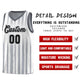 Custom White Black Vertical Striped Pattern Sports Uniform Basketball Jersey Limited