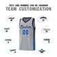 Custom Gray Navy-Royal Gradient Fashion Sports Uniform Basketball Jersey Limited