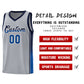 Custom Gray Navy-Royal Gradient Fashion Sports Uniform Basketball Jersey Limited