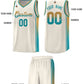 Custom Khaki Old Gold-Aqua Gradient Fashion Sports Uniform Basketball Jersey Limited