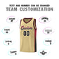 Custom Khaki Crimson-Black Gradient Fashion Sports Uniform Basketball Jersey Limited
