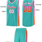 Custom Aqua Pink-Orange Gradient Fashion Sports Uniform Basketball Jersey Limited