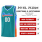 Custom Aqua Pink-Orange Gradient Fashion Sports Uniform Basketball Jersey Limited