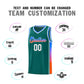 Custom Aqua Blue-Orange Gradient Fashion Sports Uniform Basketball Jersey Limited