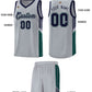 Custom Gray Navy-White Side Stripe Fashion Sports Uniform Basketball Jersey Limited