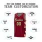 Custom Crimson Khaki-Black Side Two-Color Triangle Splicing Sports Uniform Basketball Jersey Limited