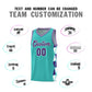 Custom Aqua Purple-White Side Two-Color Triangle Splicing Sports Uniform Basketball Jersey Limited