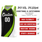 Custom Black Neon Green-White Color Block Sports Uniform Basketball Jersey Limited