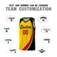 Custom Gold Red-Black Color Block Sports Uniform Basketball Jersey Limited