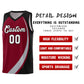 Custom Crimson Gray-Black Color Block Sports Uniform Basketball Jersey Limited