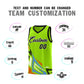 Custom Neon Green Gradient Graffiti Pattern Sports Uniform Basketball Jersey Limited
