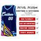 Custom Navy Gradient Graffiti Pattern Sports Uniform Basketball Jersey Limited