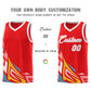 Custom Red Gradient Graffiti Pattern Sports Uniform Basketball Jersey Limited