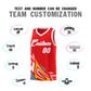 Custom Red Gradient Graffiti Pattern Sports Uniform Basketball Jersey Limited