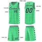Custom Bright Green Side Blocks Sports Uniform Basketball Jersey Limited