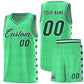 Custom Bright Green Side Blocks Sports Uniform Basketball Jersey