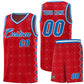 Custom Red Side Blocks Sports Uniform Basketball Jersey
