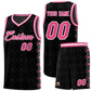 Custom Black Side Blocks Sports Uniform Basketball Jersey