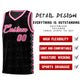 Custom Black Side Blocks Sports Uniform Basketball Jersey Limited