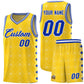 Custom Gold Side Blocks Sports Uniform Basketball Jersey