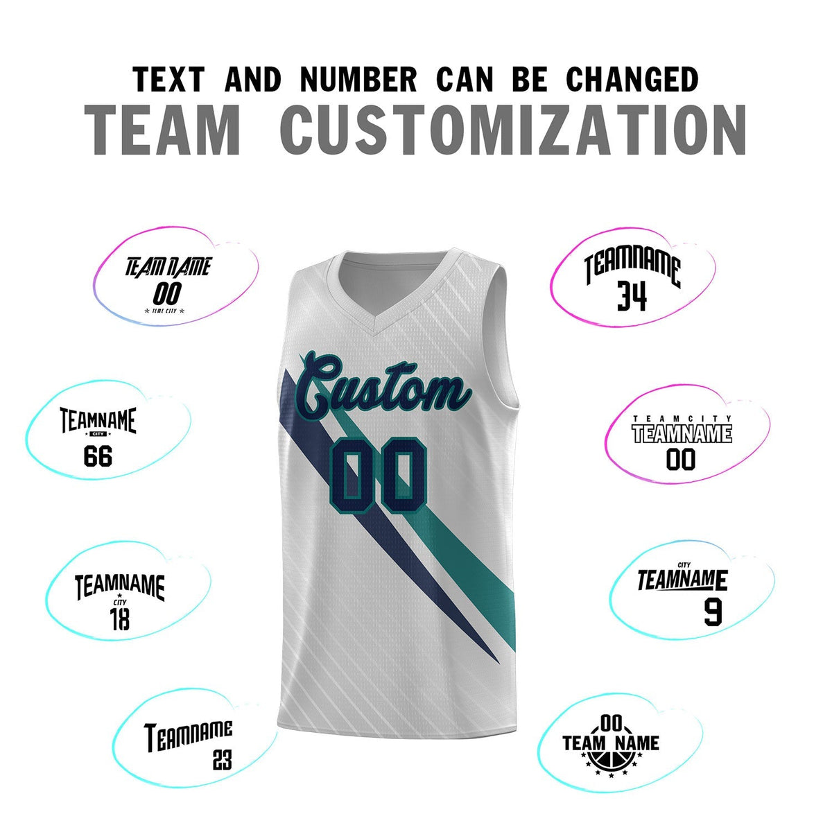 Custom Gray Diagonal Pinstripe Pattern Color Block Sports Uniform Basketball Jersey Limited