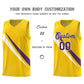 Custom Gold Diagonal Pinstripe Pattern Color Block Sports Uniform Basketball Jersey Limited